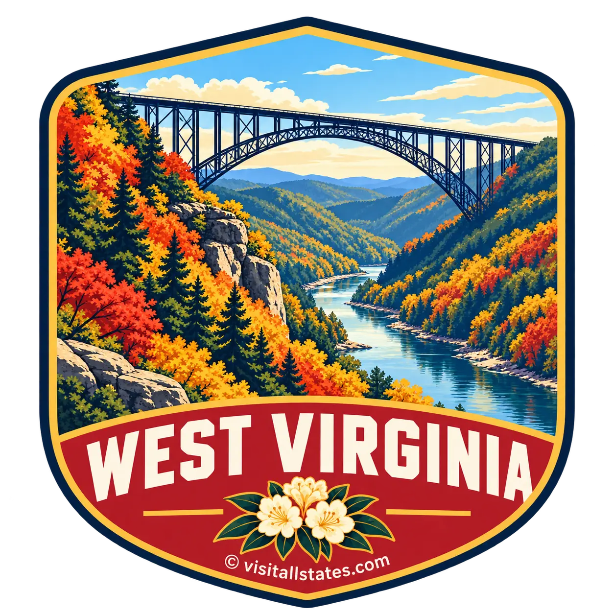 West Virginia state emblem